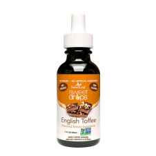Front of SweetLeaf Sweet Drops Liquid Stevia Sweetener English Toffee - Liquid Stevia - Stevia Drops - Flavoured Stevia Drops
