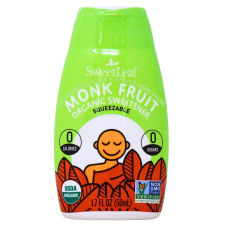 Front of SweetLeaf Monk Fruit Organic Sweetener Unflavoured, 50mL