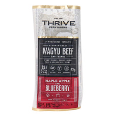 Front of Thrive Provisions Wagyu Beef Bar Maple Apple and Blueberry, 43g