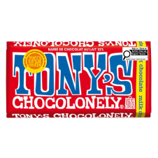 Front of Tony's Chocolonely Milk Chocolate - Fair Trade Chocolate - Best Milk Chocolate