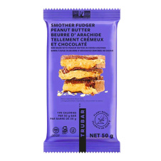 Front of TRUBAR Protein Bar Smother Fudger Peanut Butter - Gluten Free Vegan Protein Bars - Vegan Protein Bars Canada - Best Tasting Protein Bars