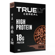Front of Truely High Protein Cereal Low Sugar Cereal Healthy Chocolate Cereal