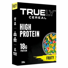 Front of Truely Protein Cereal Fruity