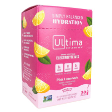Front of Ultima Replenisher Electrolyte Drink Mix Pink Lemonade