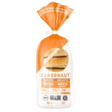 Front of Carbonaut Keto Gluten-Free Bagels Plain, 5 Bagels