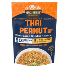 Front of Miracle Noodle Keto Meal Thai Peanut + Konjac Noodles - Keto Meal - Vegan Keto Meal - Vegetarian Keto Meal