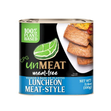 Front of unMEAT Vegan Luncheon Meat Alternative Plant-Based Spam