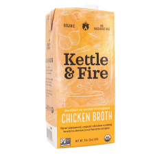 Front of Kettle & Fire Organic Free-Range Chicken Cooking Broth, 907g