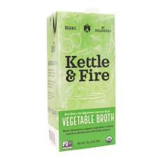 Front of Kettle & Fire Organic Vegetable Broth, 907g