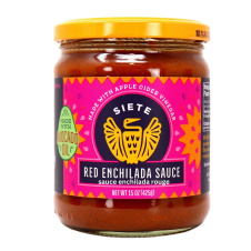 Front of Siete Red Enchilada Sauce, 425g