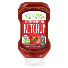Front of Primal Kitchen Unsweetened Squeeze Ketchup