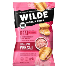 Front of WILDE Protein Chips Himalayan Pink Salt - Healthy Chicken Chips - Keto Chicken Chips - Low Carb Protein Chips
