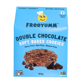 Freeyumm Allergen-Friendly Gluten-Free Soft Baked Cookies Double Chocolate, 7 Pack