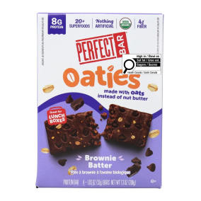 Perfect Bar Organic Oaties Brownie Batter, 4 Bars