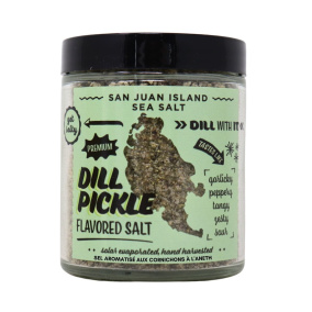 San Juan Island Sea Salt Dill Pickle Flavoured Salt, 70g
