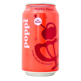Poppi Prebiotic Soda Shirley Temple, 355ml