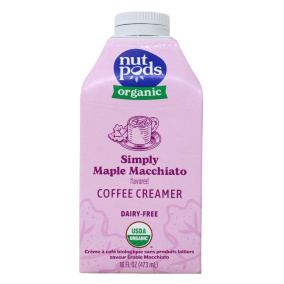 Nutpods Organic Dairy-Free Coffee Creamer Simply Maple Macchiato, 473 mL