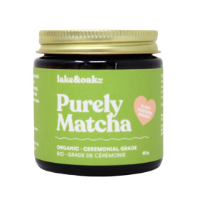 Lake & Oak Co. Organic Ceremonial Grade Purely Matcha, 40 g
