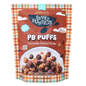 Seven Sundays Gluten-Free High-Protein Pb Puffs Chocolate Peanut Butter, 227g