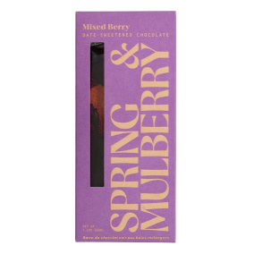 Spring & Mulberry Dark Chocolate Bar Mixed Berry, 60g