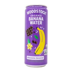 Woodstock Organic Banana Water Chocolate Flavoured, 330 mL