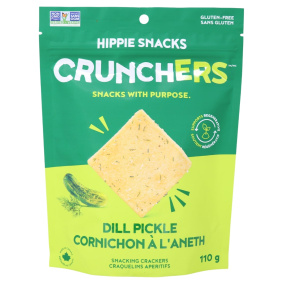 Hippie Snacks Gluten-Free Crunchers Dill Pickle, 110 g