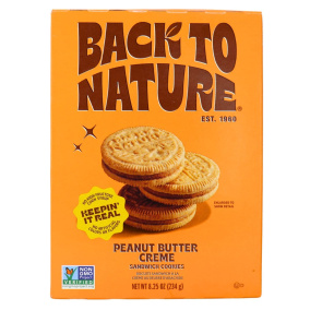 Back to Nature Peanut Butter Creme Sandwich Cookies, 234 g