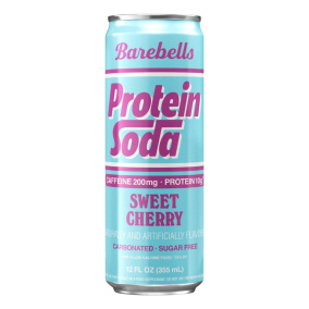 Barebells Caffeinated Protein Soda Sweet Cherry, 355mL