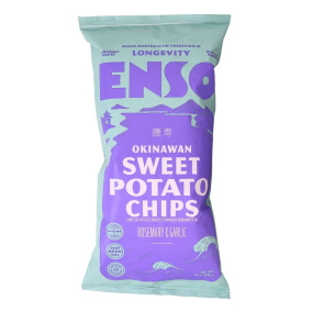 Enso Okinawan Sweet Potato Chips Rosemary & Garlic, 85 g