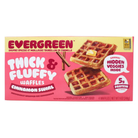 Evergreen Thick & Fluffy Waffles Cinnamon Swirl, 248g