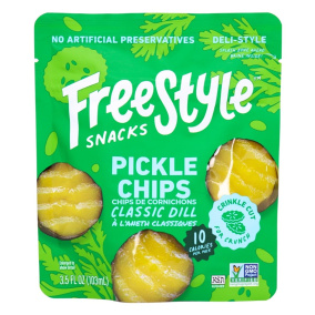 Freestyle Snacks Pickle Chips Classic Dill, 103 mL