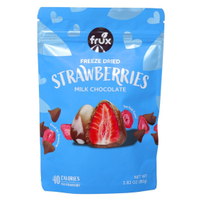 Frux Freeze Dried Strawberries Covered in Milk Chocolate, 80 g