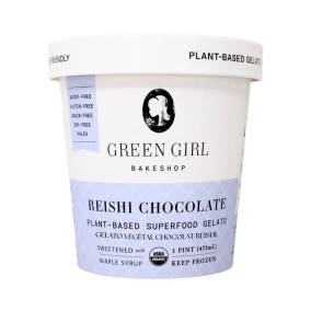 Green Girl Bakeshop Plant-Based Superfood Gelato Reishi Chocolate, 473 mL