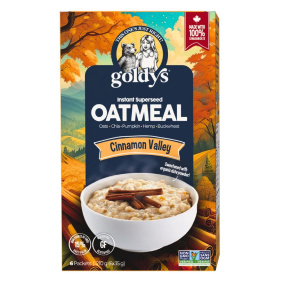 Goldy's Gluten-Free Instant Superseed Oatmeal Cinnamon Valley, 6 Packets