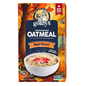 Goldy's Gluten-Free Instant Superseed Oatmeal Maple Harvest, 6 Packets