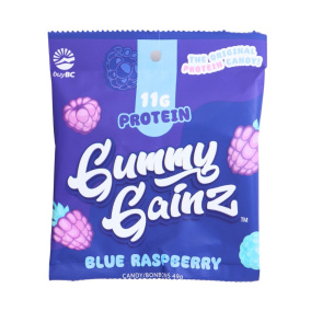 Gummy Gainz Protein Gummy Candy Blue Raspberry, 49 g