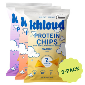 Khloud Protein Tortilla Chips Variety 3-Pack, 141g each
