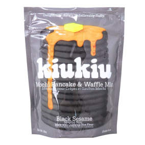 Kiukiu Mochi Pancake & Waffle Mix Black Sesame, 456 g