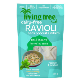 Living Tree Foods Dairy Free Ravioli Basil 'Ricotta', 250g