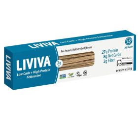 Liviva Low Carb + High Protein Pasta Fettuccine, 225g