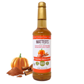 Matteo’s Sugar-Free Barista Coffee Syrup Pumpkin Spice, 750ml