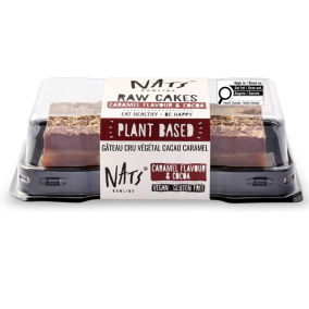 Nats Rawline Plant-Based Raw Cakes Caramel Cocoa, 130 g