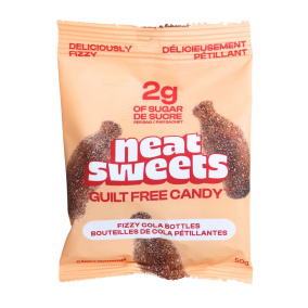Neat Sweets Low-Sugar Candy Fizzy Cola Bottles, 50 g