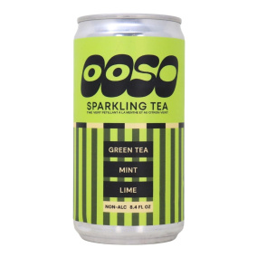 Ooso Sparkling Tea Green Tea Mint Lime, 248 ml