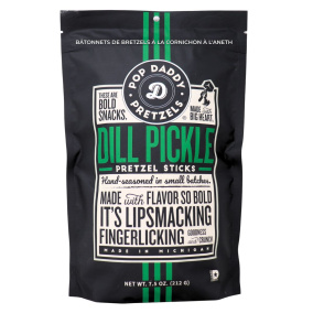 Pop Daddy Pretzel Sticks Dill Pickle, 212 g