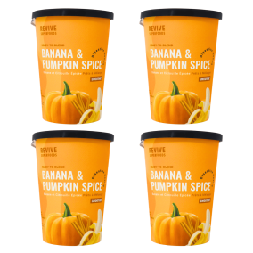 Revive Superfoods Ready To Blend Smoothie Cup Banana & Pumpkin Spice 4-Pack, 180 g each