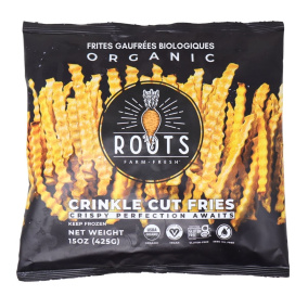 Roots Farm Fresh Organic Crinkle Cut Fries, 425g