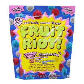 Fruit Riot Limited Edition Crunchy Candy Blueberries Red, White & Blueberry Mix, 227g