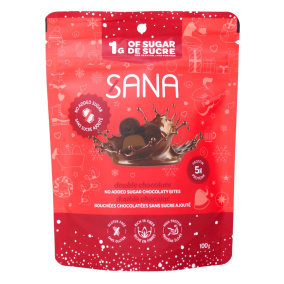 Sana Sweet Life No Added Sugar Dark Chocolaty Protein Bites Double Chocolate, 100 g