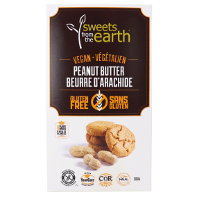 Sweets From The Earth Gluten-Free Vegan Peanut Butter Cookies, 300g